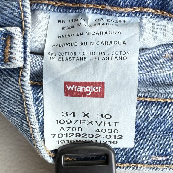 Wrangler Relaxed Fit Jeans Light Wash 34x30 - Picture 5 of 5